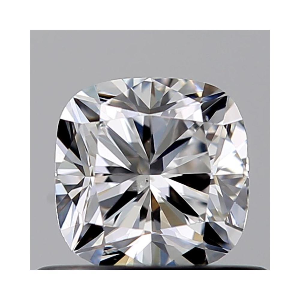 0.53 Carat Cushion Loose Diamond, D, SI1, Ideal, GIA Certified