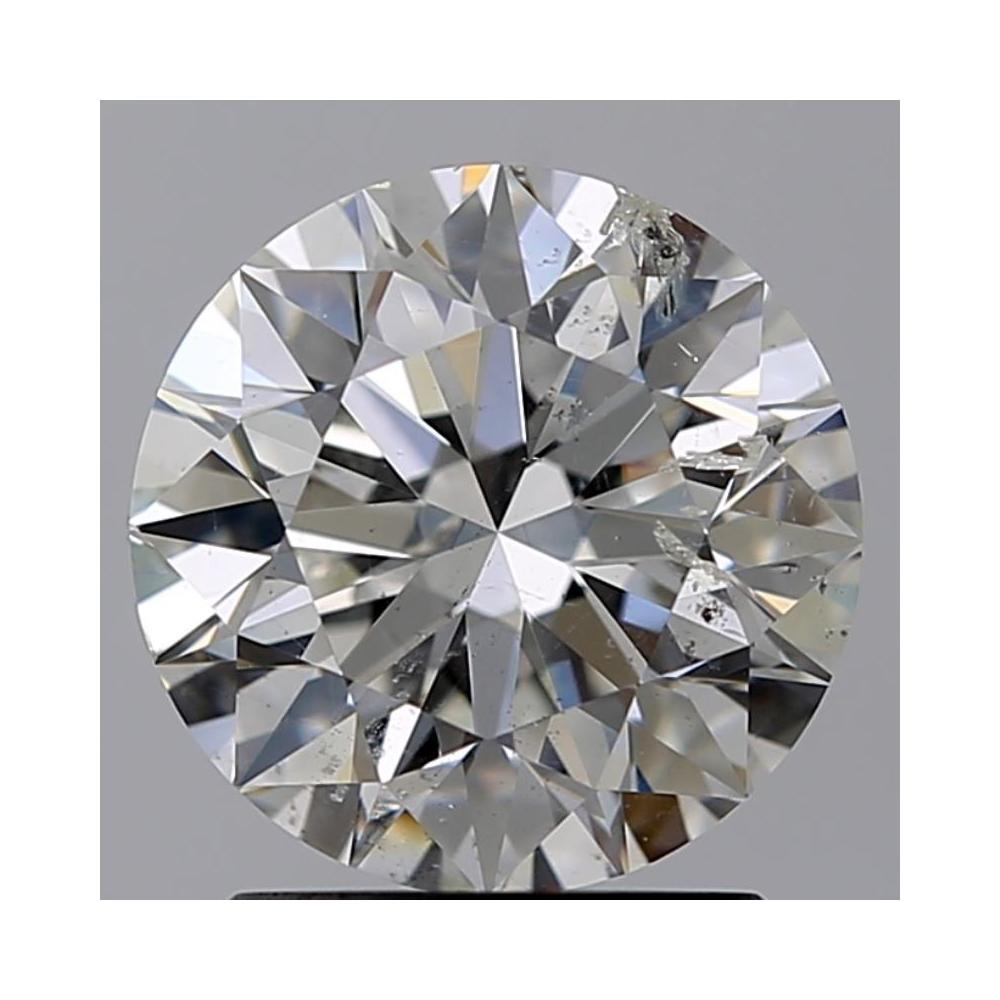 1.70 Carat Round Loose Diamond, H, I1, Super Ideal, GIA Certified