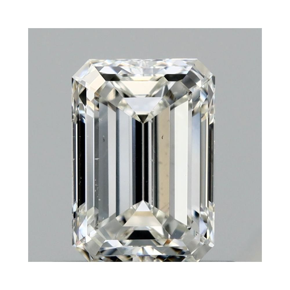 0.81 Carat Emerald Loose Diamond, H, VS2, Ideal, GIA Certified | Thumbnail