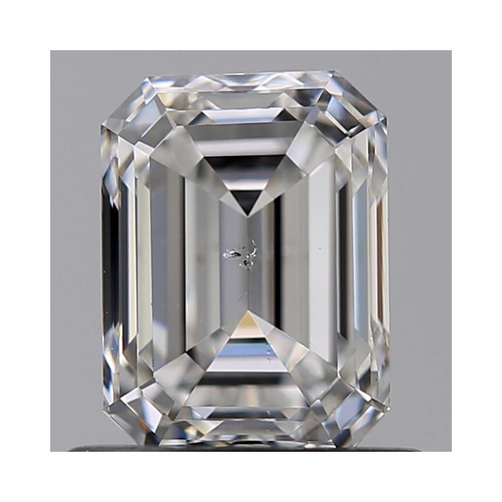 0.81 Carat Emerald Loose Diamond, F, SI1, Ideal, GIA Certified | Thumbnail