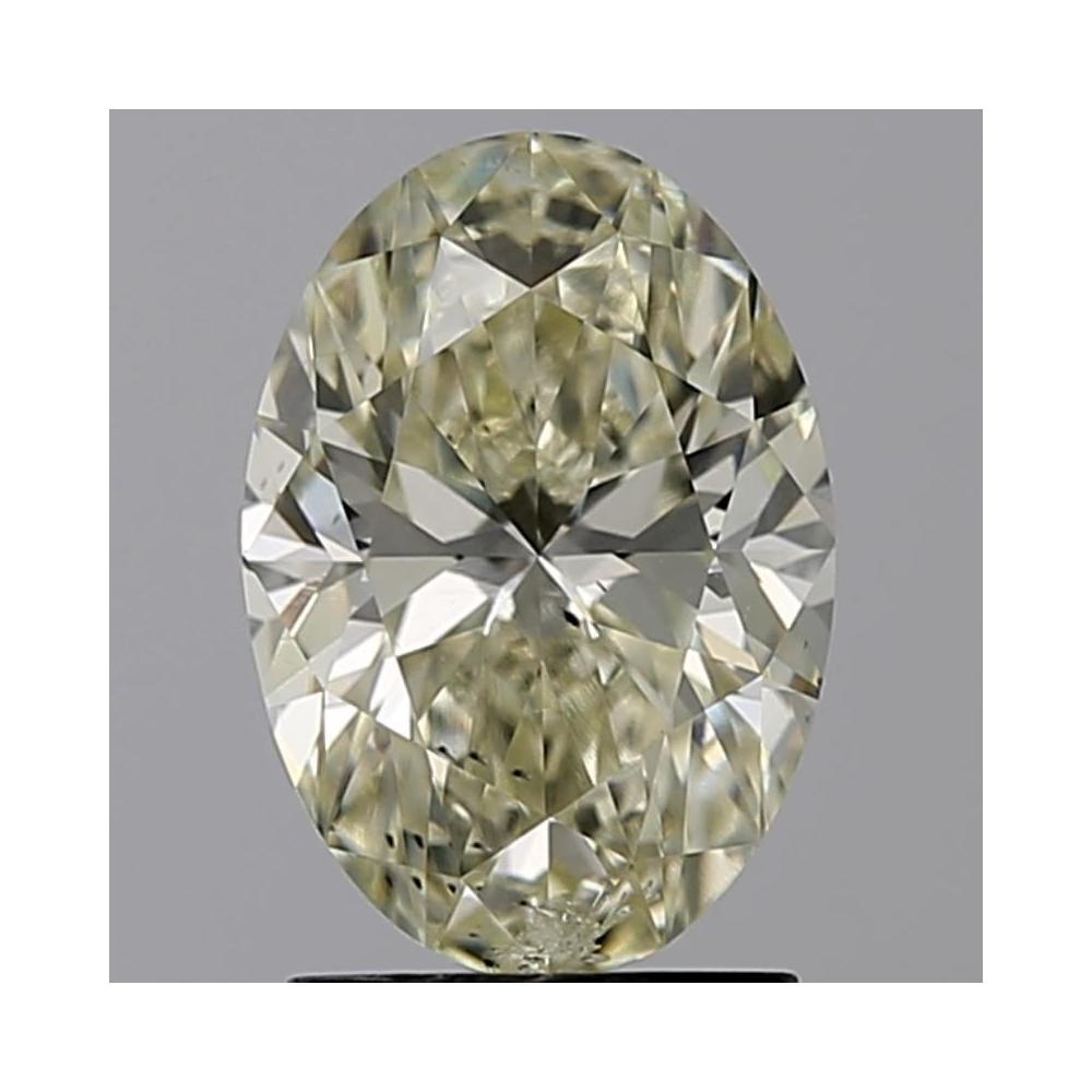 2.05 Carat Oval Loose Diamond, N, SI2, Super Ideal, GIA Certified