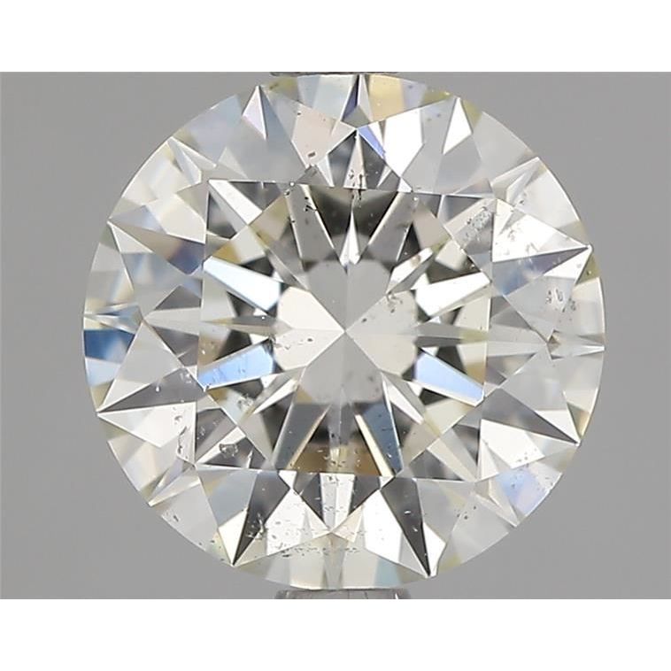 1.61 Carat Round Loose Diamond, K, SI1, Super Ideal, GIA Certified