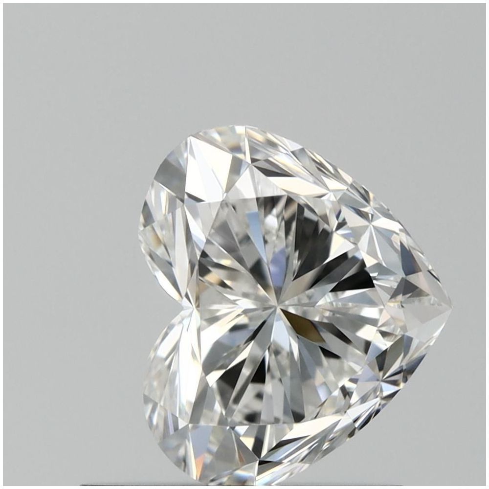 0.91 Carat Heart Loose Diamond, F, VVS2, Super Ideal, GIA Certified