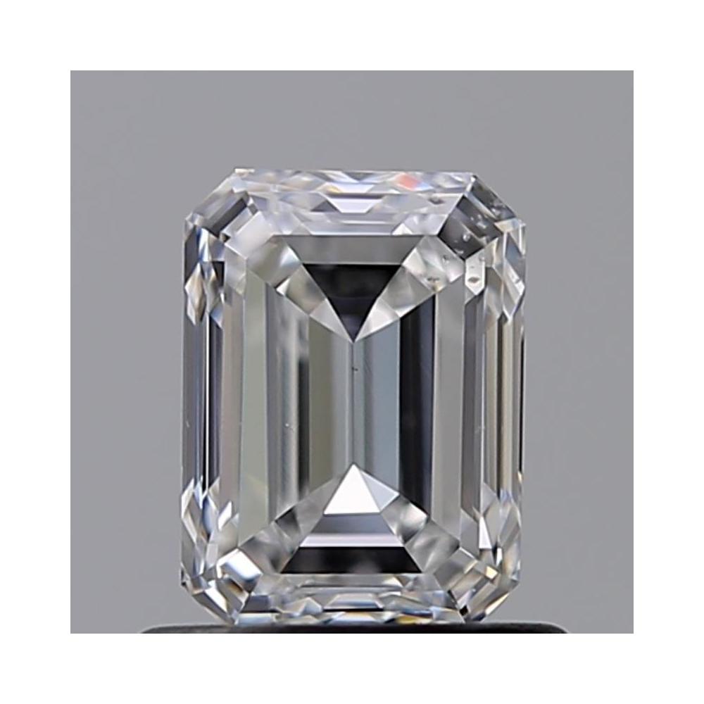 0.80 Carat Emerald Loose Diamond, D, VS2, Ideal, GIA Certified | Thumbnail