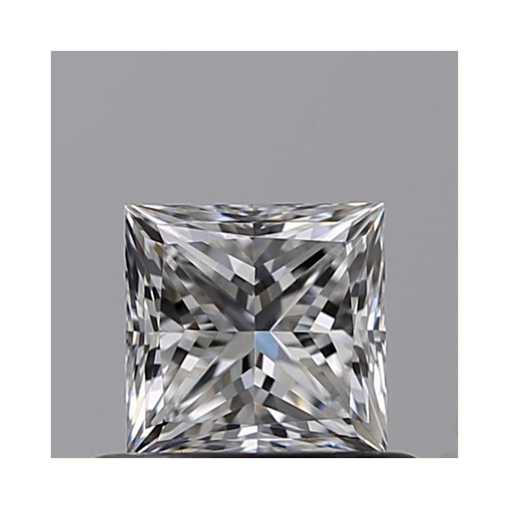 0.50 Carat Princess Loose Diamond, D, VVS2, Ideal, GIA Certified