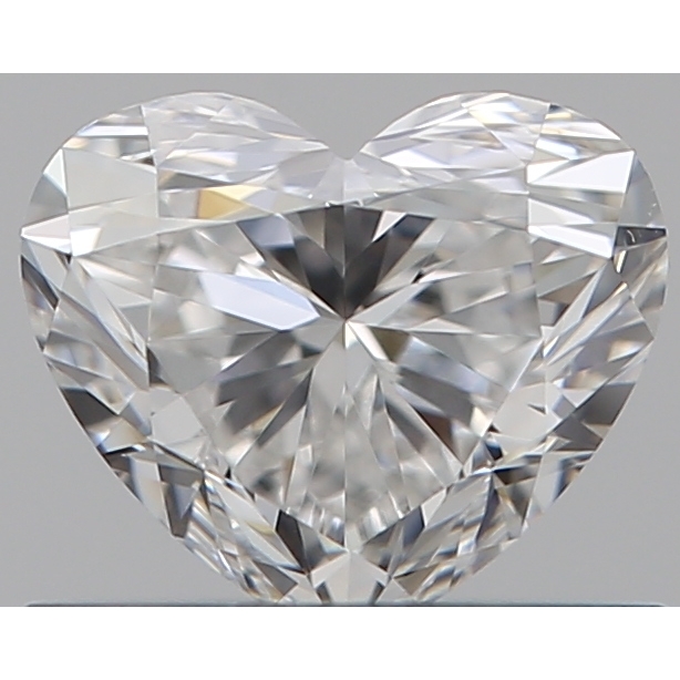 0.52 Carat Heart Loose Diamond, F, VS1, Ideal, GIA Certified | Thumbnail