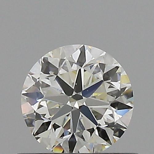0.50 Carat Round Loose Diamond, K, VS2, Excellent, GIA Certified | Thumbnail
