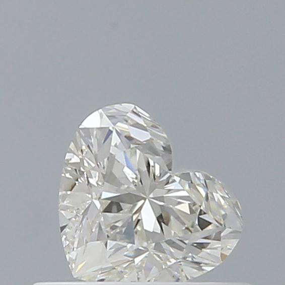 0.50 Carat Heart Loose Diamond, J, VVS2, Ideal, GIA Certified