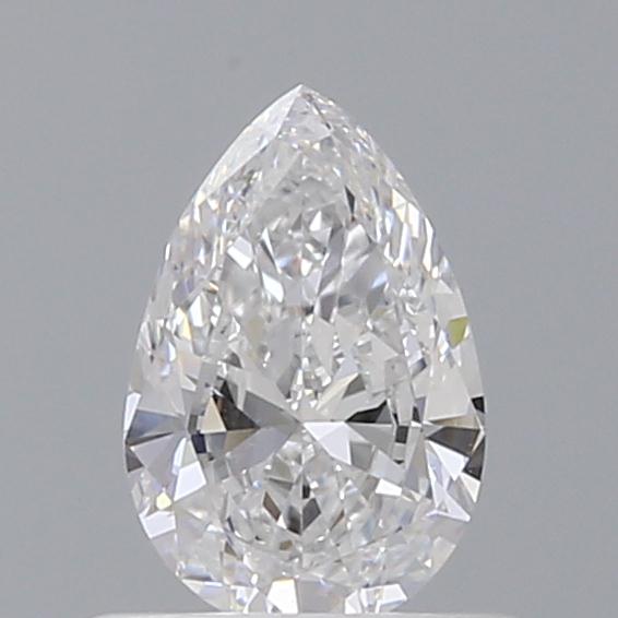 0.50 Carat Pear Loose Diamond, D, VS1, Ideal, GIA Certified