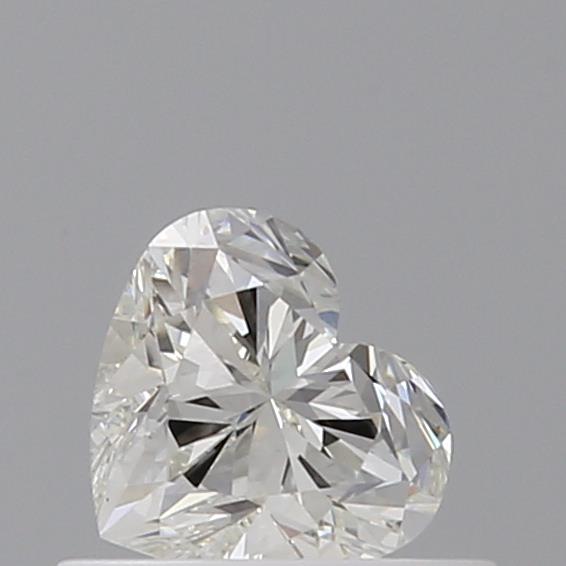 0.51 Carat Heart Loose Diamond, J, VVS2, Super Ideal, GIA Certified