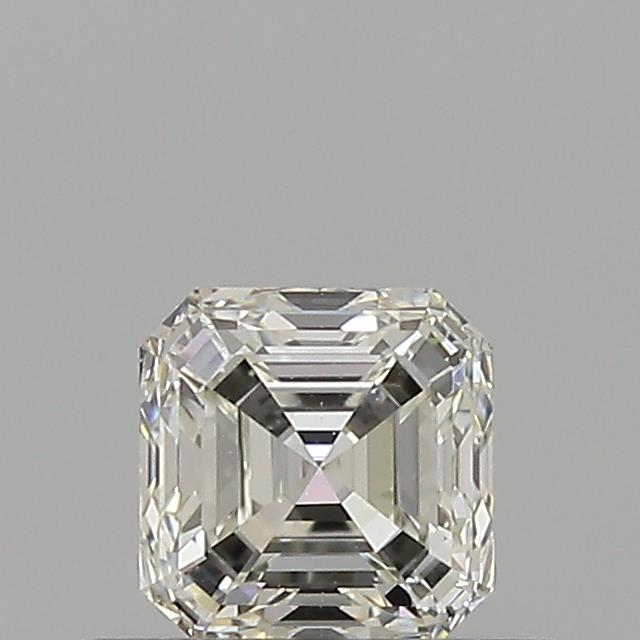 0.52 Carat Asscher Loose Diamond, J, VS2, Ideal, GIA Certified