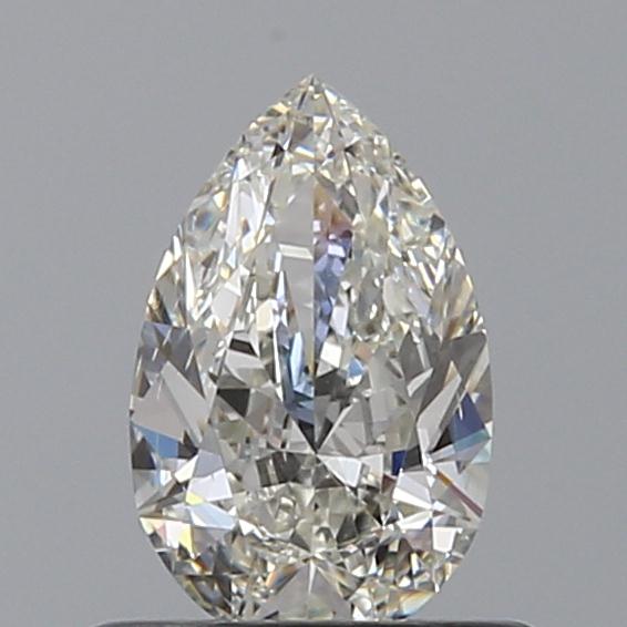 0.50 Carat Pear Loose Diamond, I, VS2, Ideal, GIA Certified