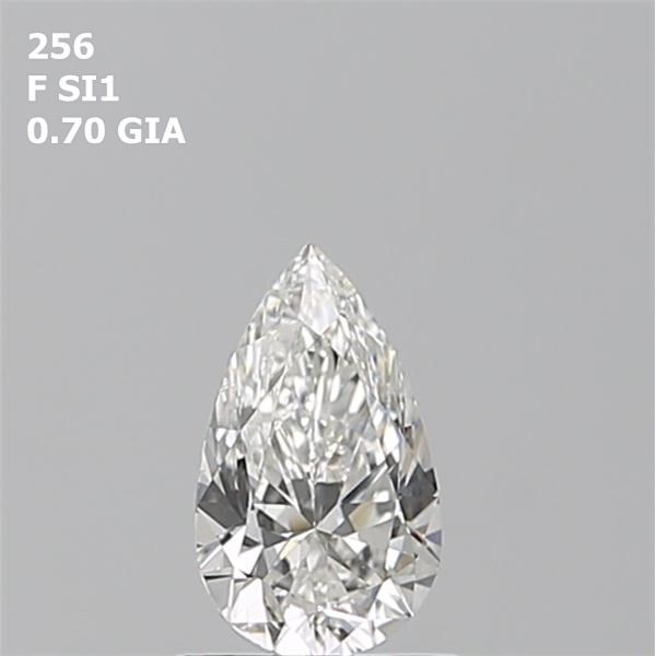 0.70 Carat Pear Loose Diamond, F, SI1, Ideal, GIA Certified | Thumbnail