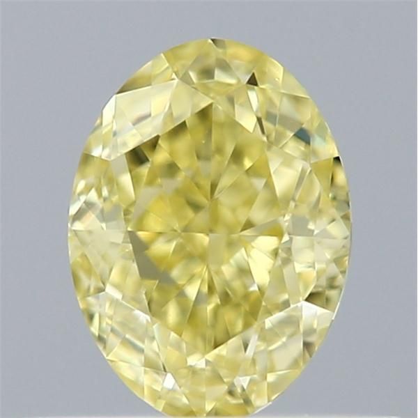 0.51 Carat Oval Loose Diamond, Yellow Yellow, VVS2, Very Good, GIA Certified | Thumbnail