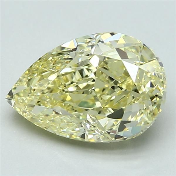 2.70 Carat Pear Loose Diamond, FY FY, VVS2, Ideal, GIA Certified | Thumbnail
