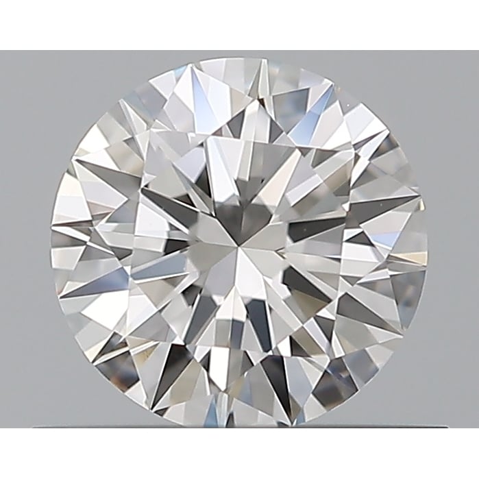 0.55 Carat Round Loose Diamond, F, VVS2, Super Ideal, GIA Certified