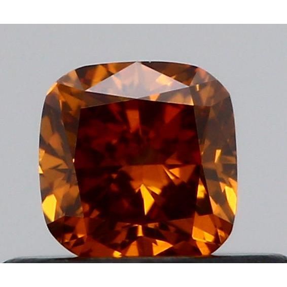 0.37 Carat Cushion Loose Diamond, Fancy Deep Brown-Orange, I1, Good, GIA Certified