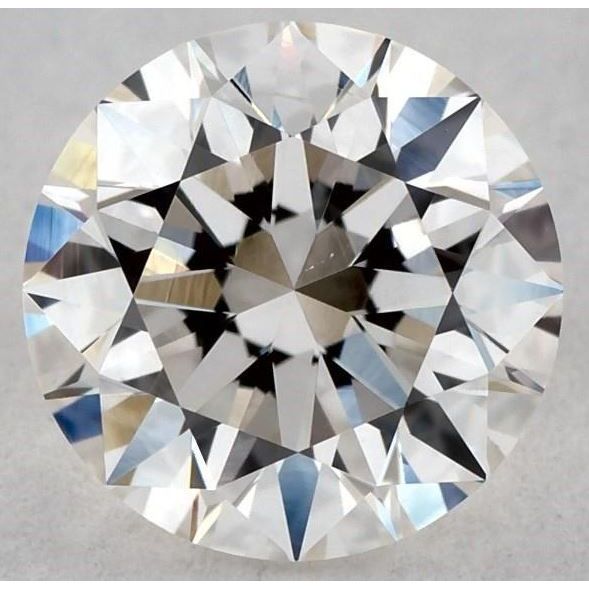 0.57 Carat Round Loose Diamond, H, VS1, Super Ideal, GIA Certified