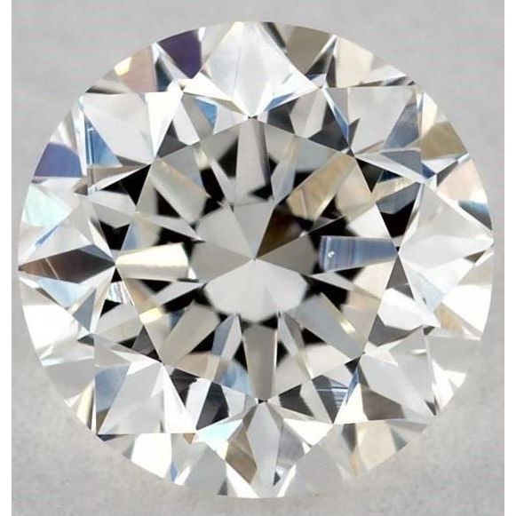 0.50 Carat Round Loose Diamond, I, VS2, Very Good, GIA Certified