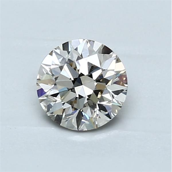 0.74 Carat Round Loose Diamond, M Faint Brown, VVS1, Super Ideal, GIA Certified
