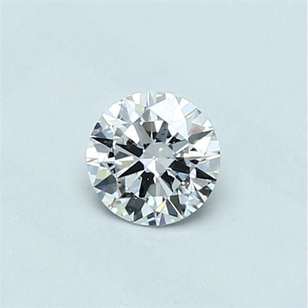 0.34 Carat Round Loose Diamond, D, SI2, Ideal, GIA Certified