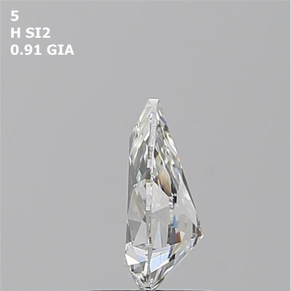 0.91 Carat Pear Loose Diamond, H, SI2, Super Ideal, GIA Certified | Thumbnail