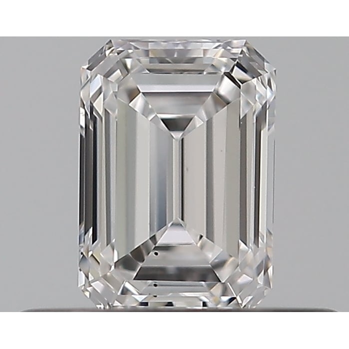 0.33 Carat Emerald Loose Diamond, D, VS2, Ideal, GIA Certified | Thumbnail