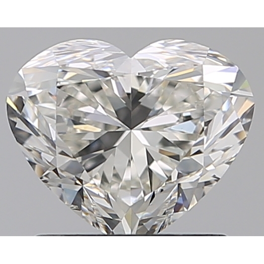 1.00 Carat Heart Loose Diamond, H, VS2, Super Ideal, GIA Certified