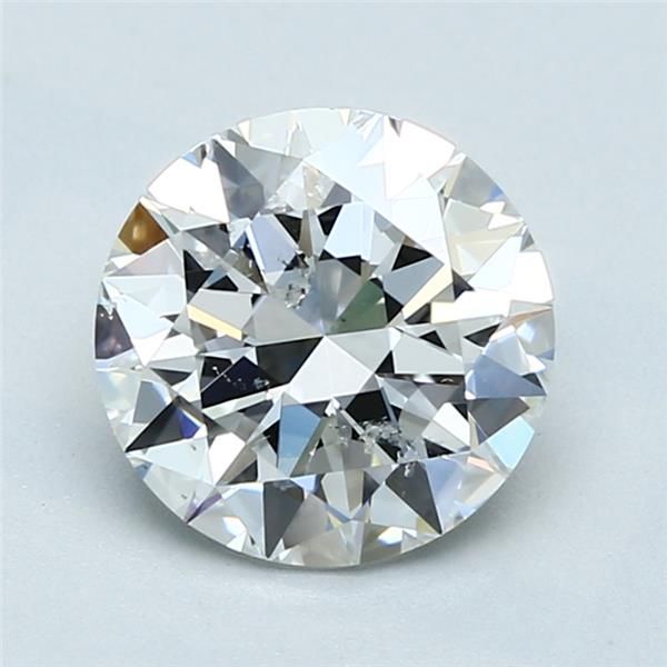 2.01 Carat Round Loose Diamond, F, SI2, Ideal, GIA Certified