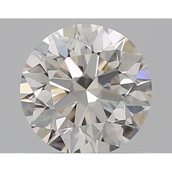 0.56 Carat Round Loose Diamond, H, VS2, Super Ideal, GIA Certified