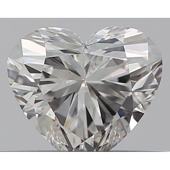 0.32 Carat Heart Loose Diamond, F, VS2, Ideal, GIA Certified | Thumbnail