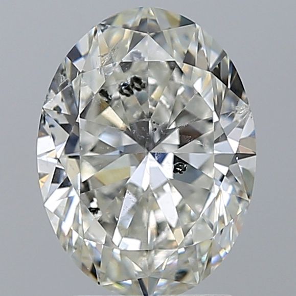2.01 Carat Oval Loose Diamond, H, I1, Super Ideal, GIA Certified