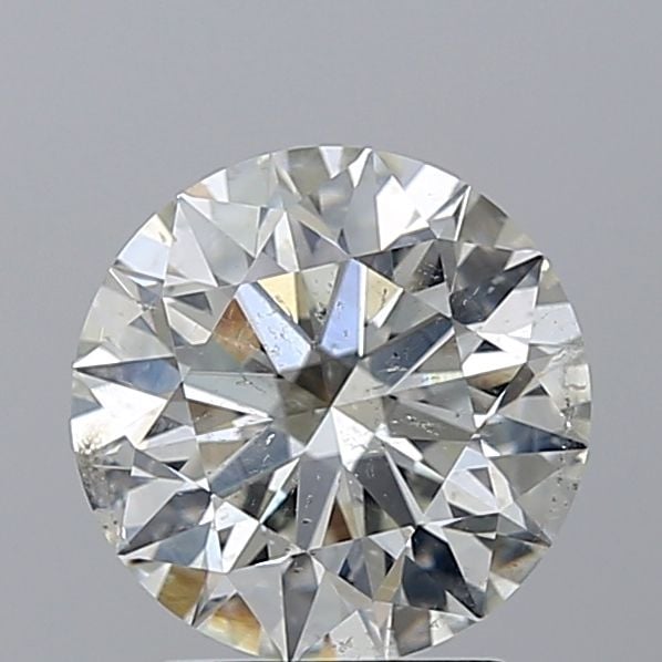 2.04 Carat Round Loose Diamond, J, I1, Super Ideal, GIA Certified | Thumbnail