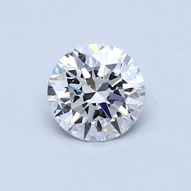 0.59 Carat Round Loose Diamond, D, VVS1, Super Ideal, GIA Certified