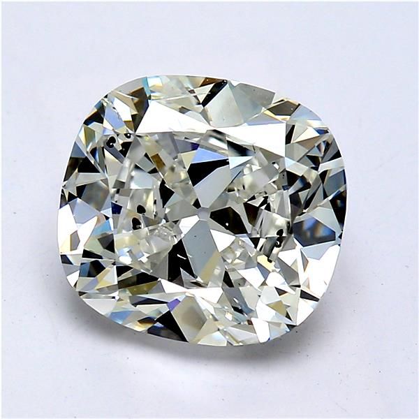 3.07 Carat Cushion Loose Diamond, G, SI2, Ideal, GIA Certified