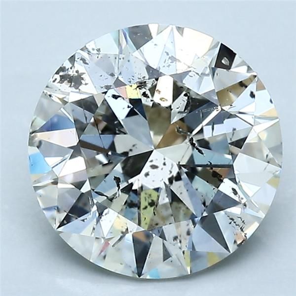 3.20 Carat Round Loose Diamond, I, SI2, Ideal, HRD Certified | Thumbnail