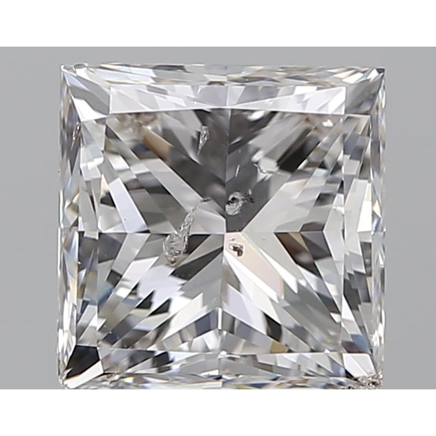 2.00 Carat Princess Loose Diamond, F, SI2, Excellent, HRD Certified | Thumbnail