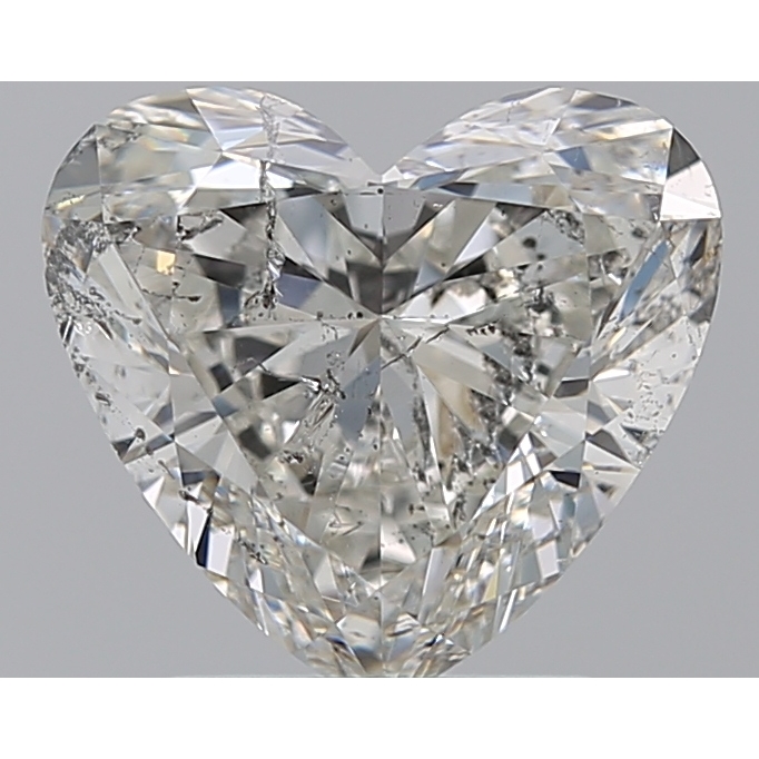2.01 Carat Heart Loose Diamond, H, SI2, Super Ideal, HRD Certified | Thumbnail