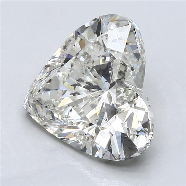 5.01 Carat Heart Loose Diamond, I, SI2, Super Ideal, HRD Certified | Thumbnail