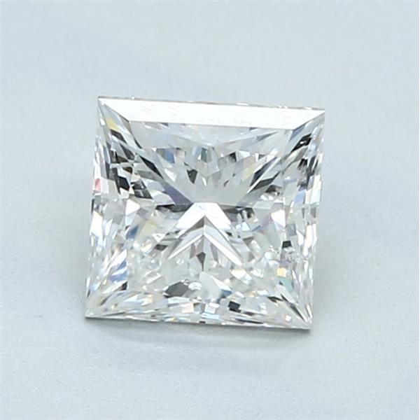 1.06 Carat Princess Loose Diamond, F, SI2, Super Ideal, HRD Certified