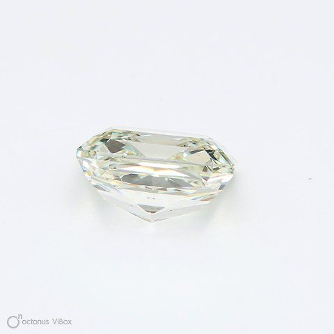 1.16 Carat Radiant Loose Diamond, Fancy Light Grayish Yellowish Green, SI1, Excellent, GIA Certified | Thumbnail