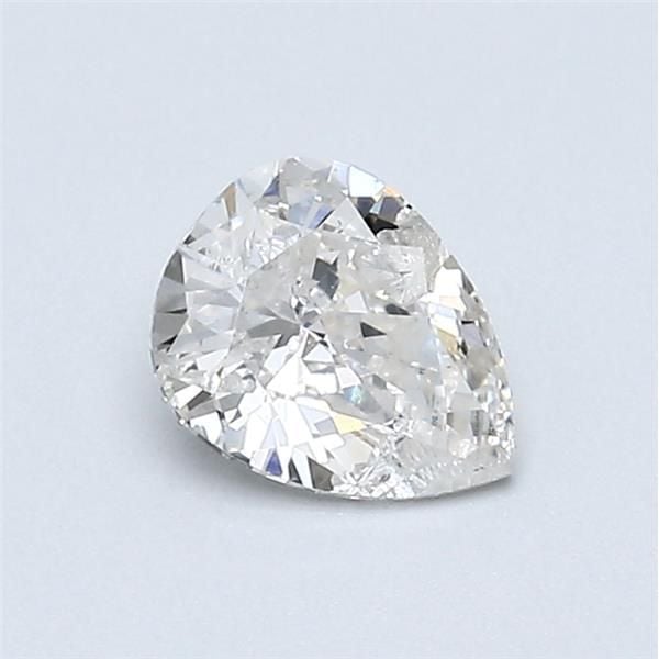 0.53 Carat Pear Loose Diamond, H, I2, Excellent, GIA Certified | Thumbnail