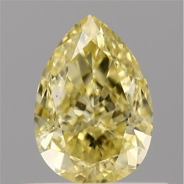 0.52 Carat Pear Loose Diamond, Yellow Yellow, VS2, Ideal, GIA Certified