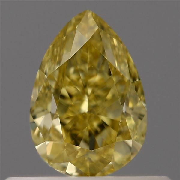 0.50 Carat Pear Loose Diamond, Yellow Yellow, VVS1, Excellent, GIA Certified | Thumbnail