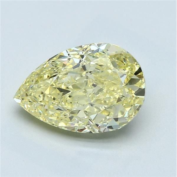 3.01 Carat Pear Loose Diamond, FY FY, SI1, Ideal, GIA Certified