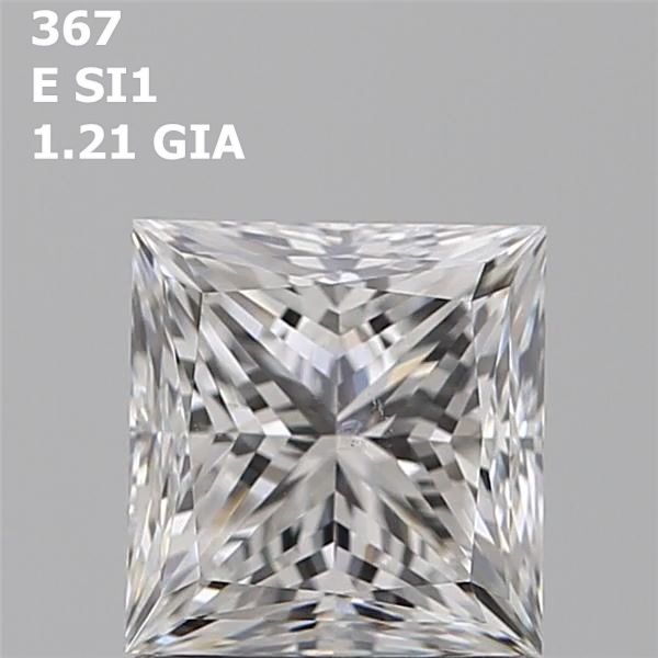 1.21 Carat Princess Loose Diamond, E, SI1, Excellent, GIA Certified