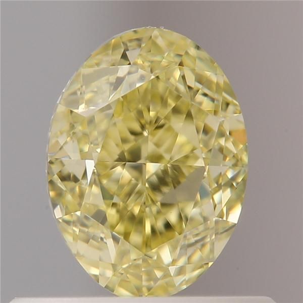 0.66 Carat Oval Loose Diamond, Yellow Yellow, VVS2, Excellent, GIA Certified | Thumbnail