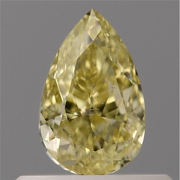 0.50 Carat Pear Loose Diamond, Yellow Yellow, SI1, Excellent, GIA Certified