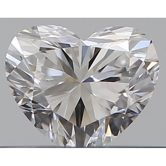 0.32 Carat Heart Loose Diamond, F, VVS2, Ideal, GIA Certified