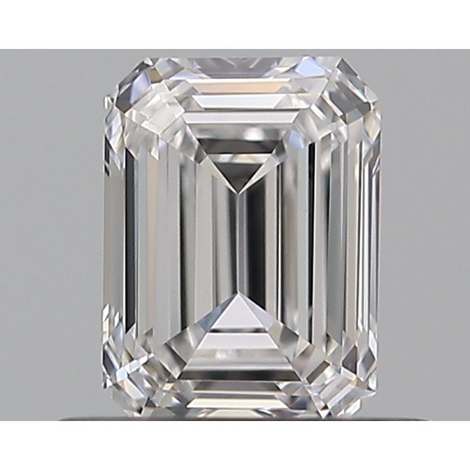 0.51 Carat Emerald Loose Diamond, D, VS1, Ideal, GIA Certified